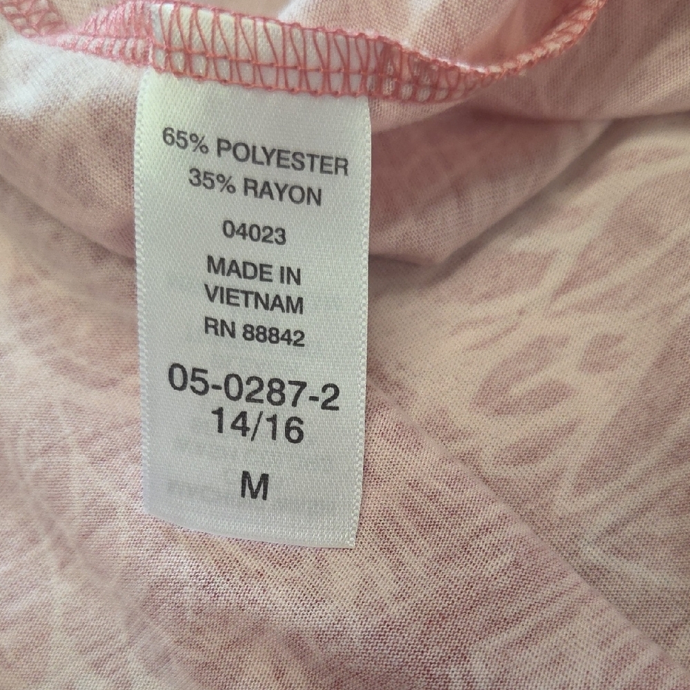 Woman Within Floral Sleeveless Dress - Red and White - Picture 6 of 6